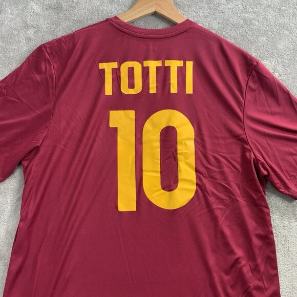 Joma Sport Shirt Mens Size XL Roma #10 Francesco Totti Soccer Training Tee - Picture 9 of 9